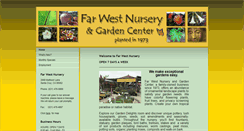 Desktop Screenshot of farwestnursery.com